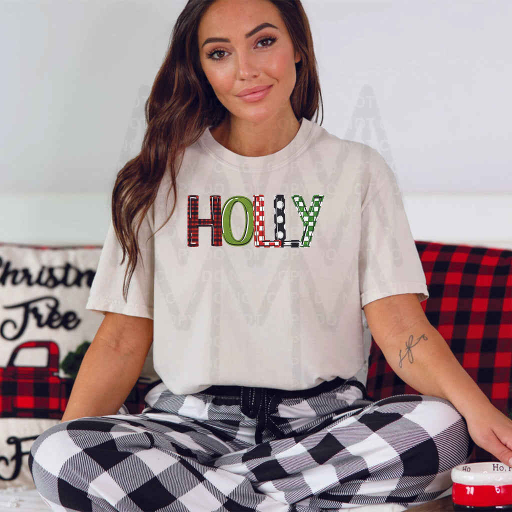 Holly Word Art (Dtf Transfer) Transfer