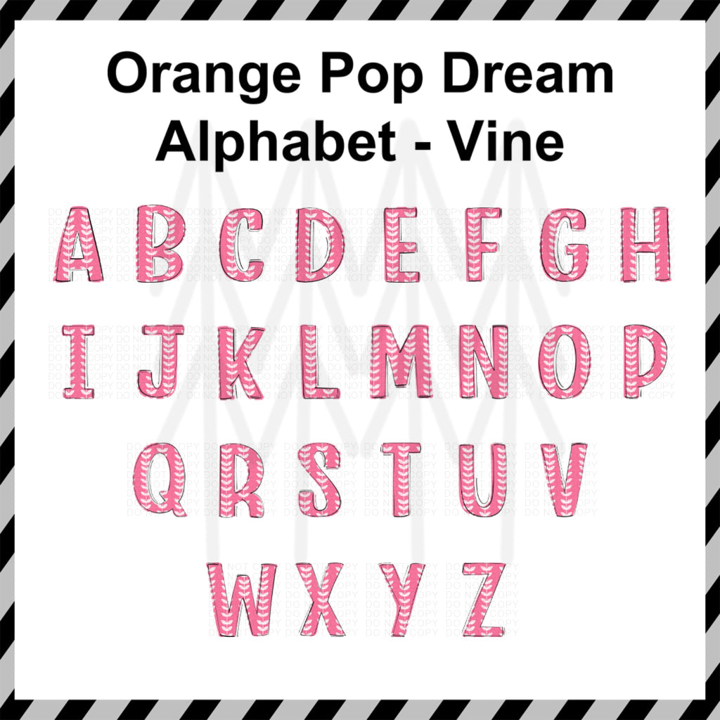 Orange Pop Dream - Mixed Custom Word (Dtf Transfer) (Copy) Transfer