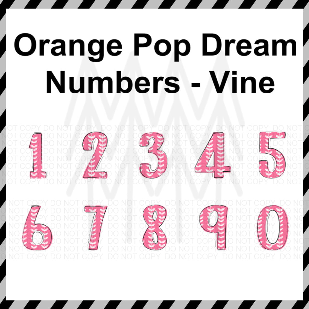 Orange Pop Dream - Mixed Custom Word (Dtf Transfer) (Copy) Transfer