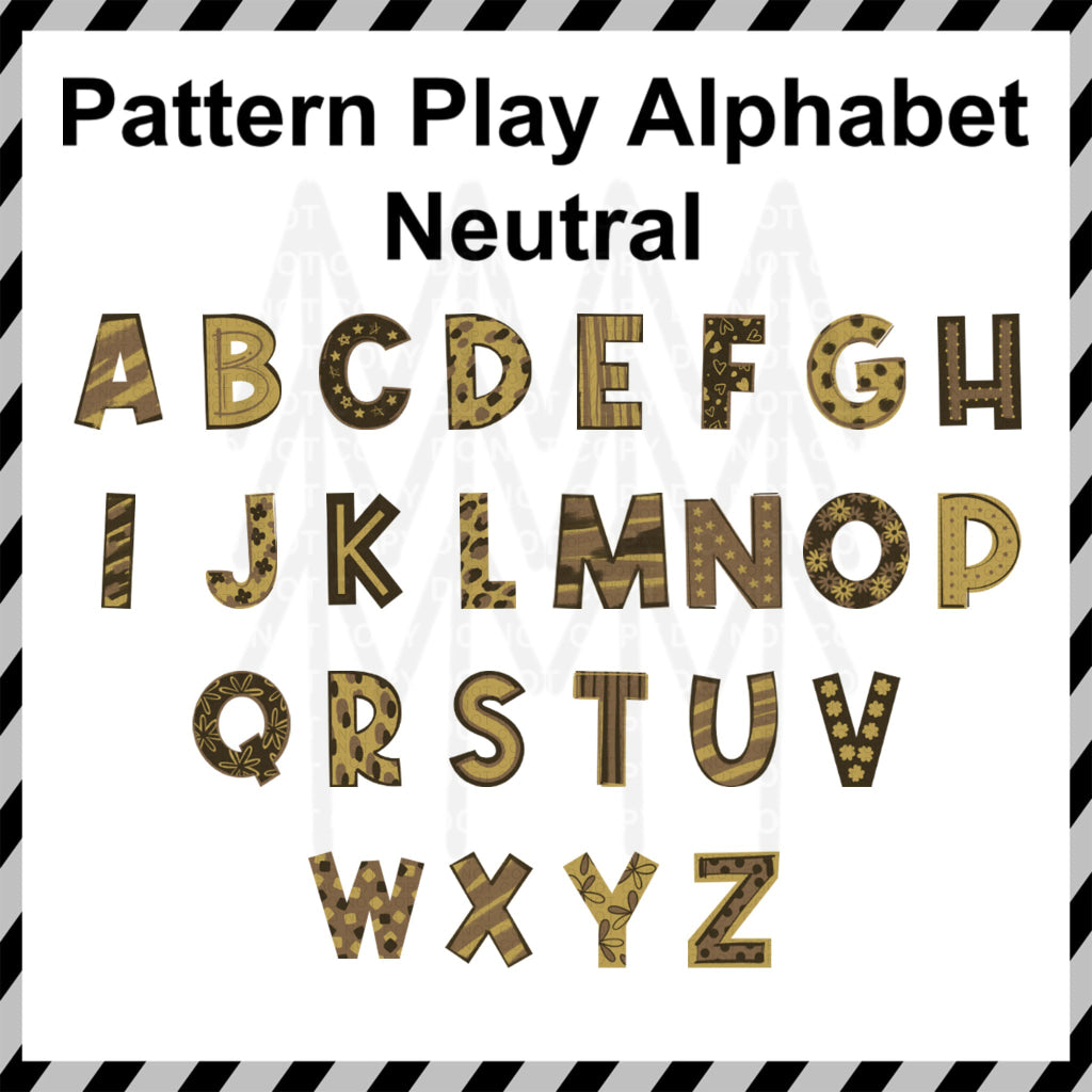 Pattern Play - Neutral Custom Word (Dtf Transfer) Transfer