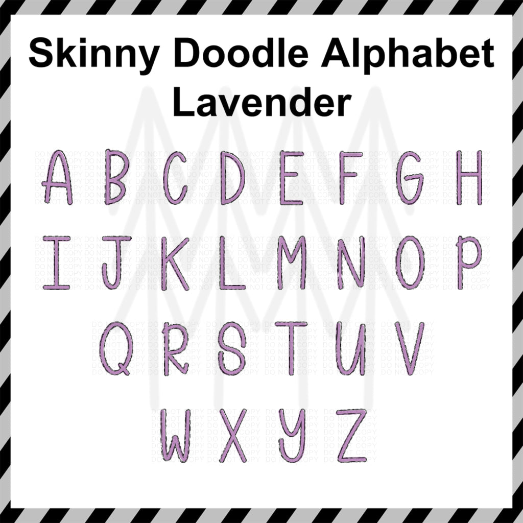 Skinny Doodle - Mixed Custom Word (Dtf Transfer) Transfer