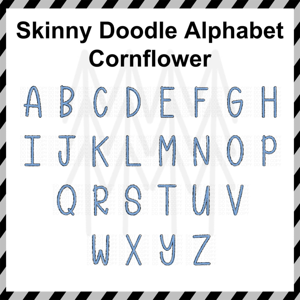 Skinny Doodle - Mixed Custom Word (Dtf Transfer) Transfer