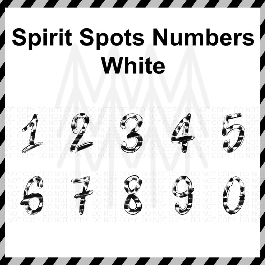 Spirit Spots Alphabet - Mixed Custom Word (Dtf Transfer) Transfer