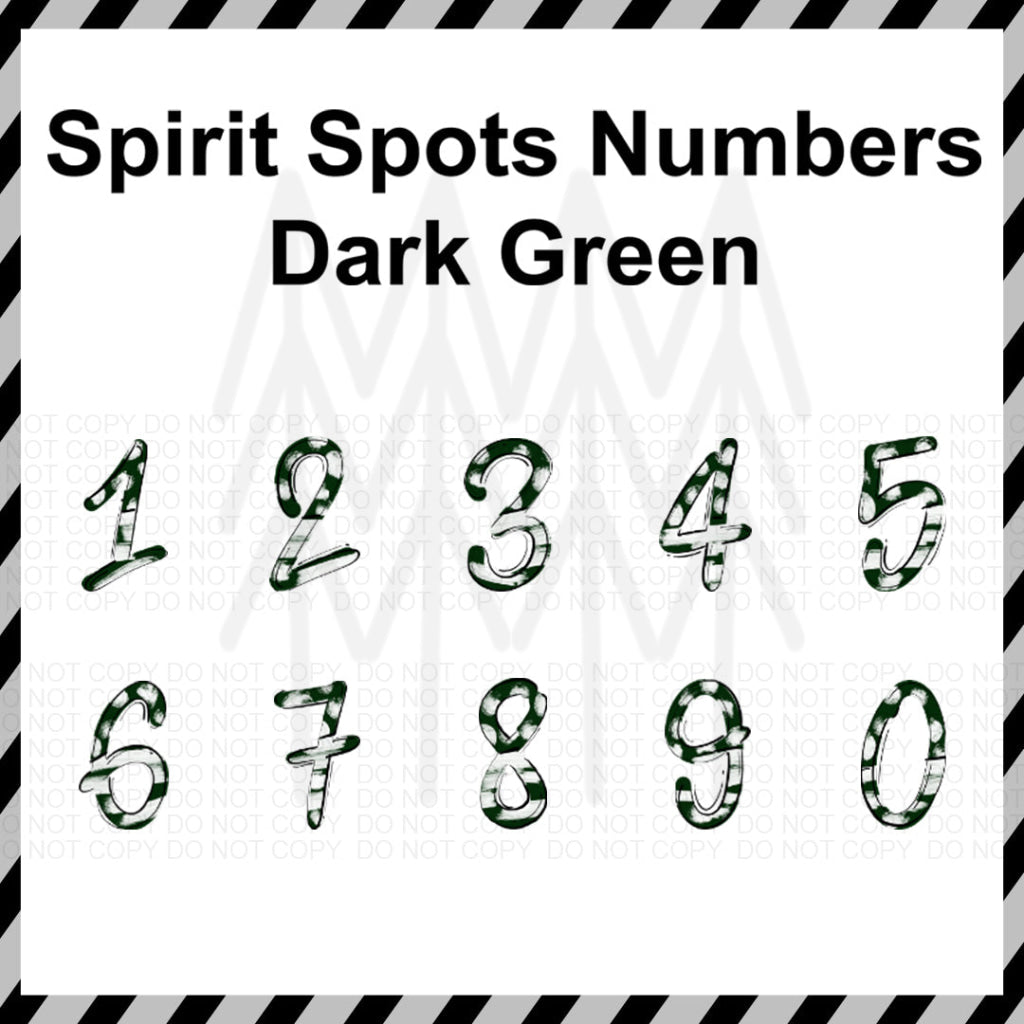 Spirit Spots Alphabet - Mixed Custom Word (Dtf Transfer) Transfer