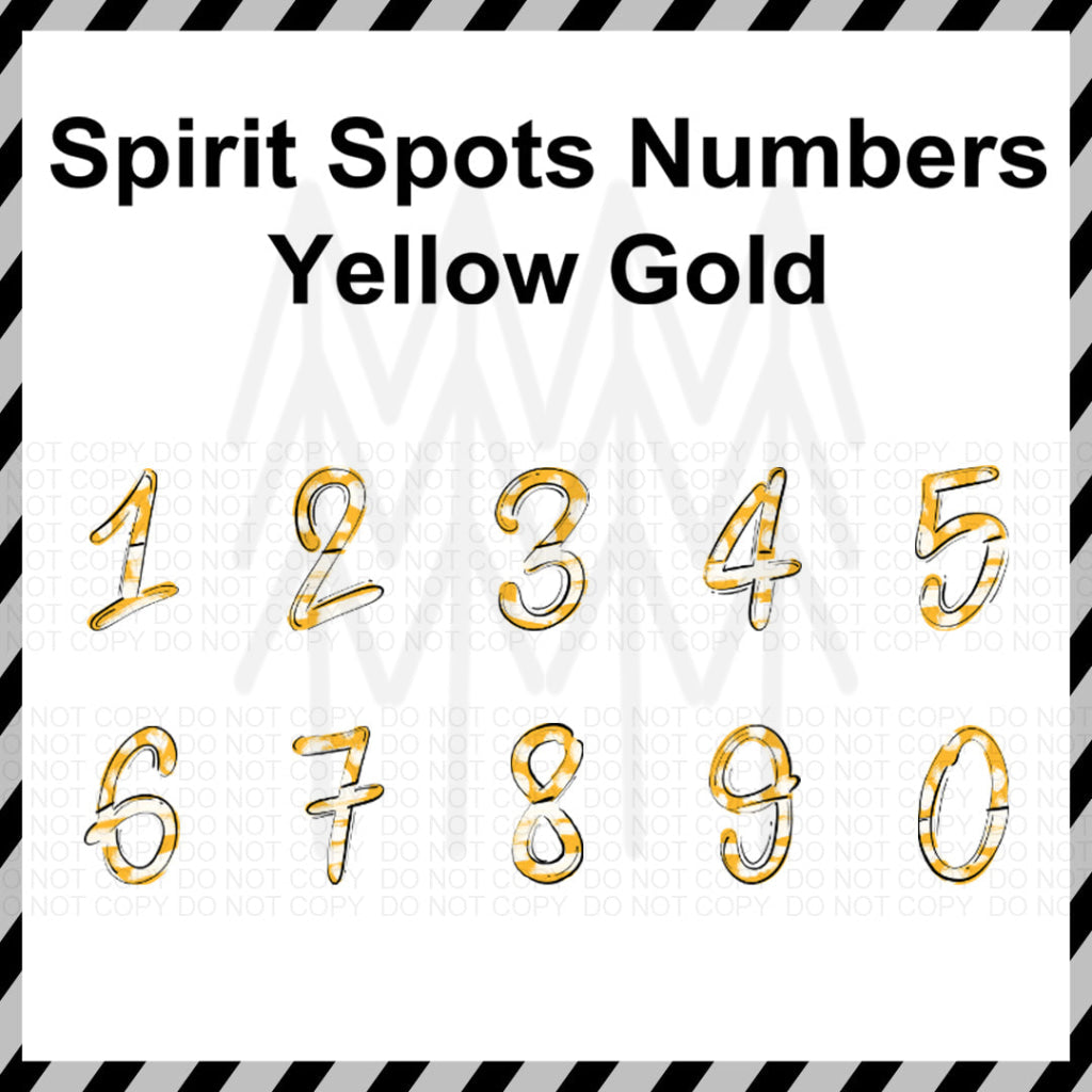 Spirit Spots Alphabet - Mixed Custom Word (Dtf Transfer) Transfer