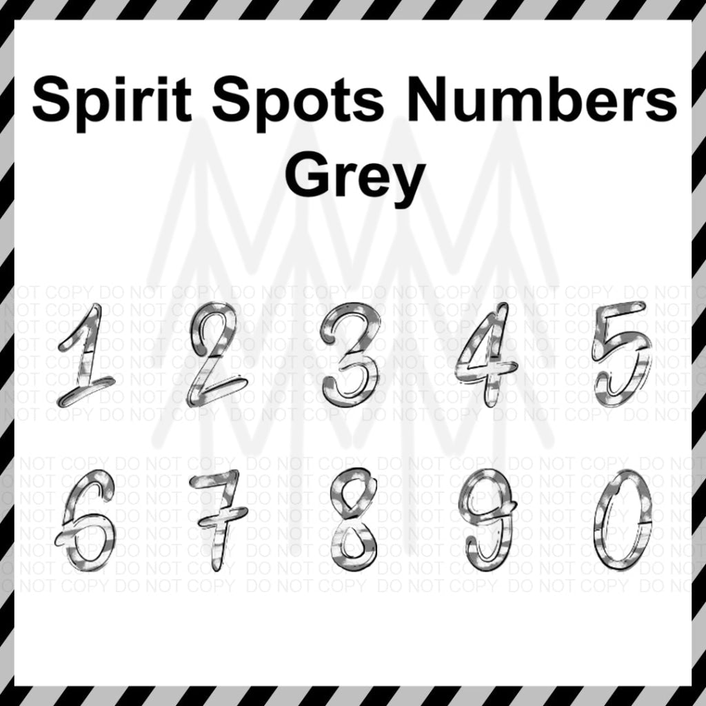 Spirit Spots Alphabet - Mixed Custom Word (Dtf Transfer) Transfer