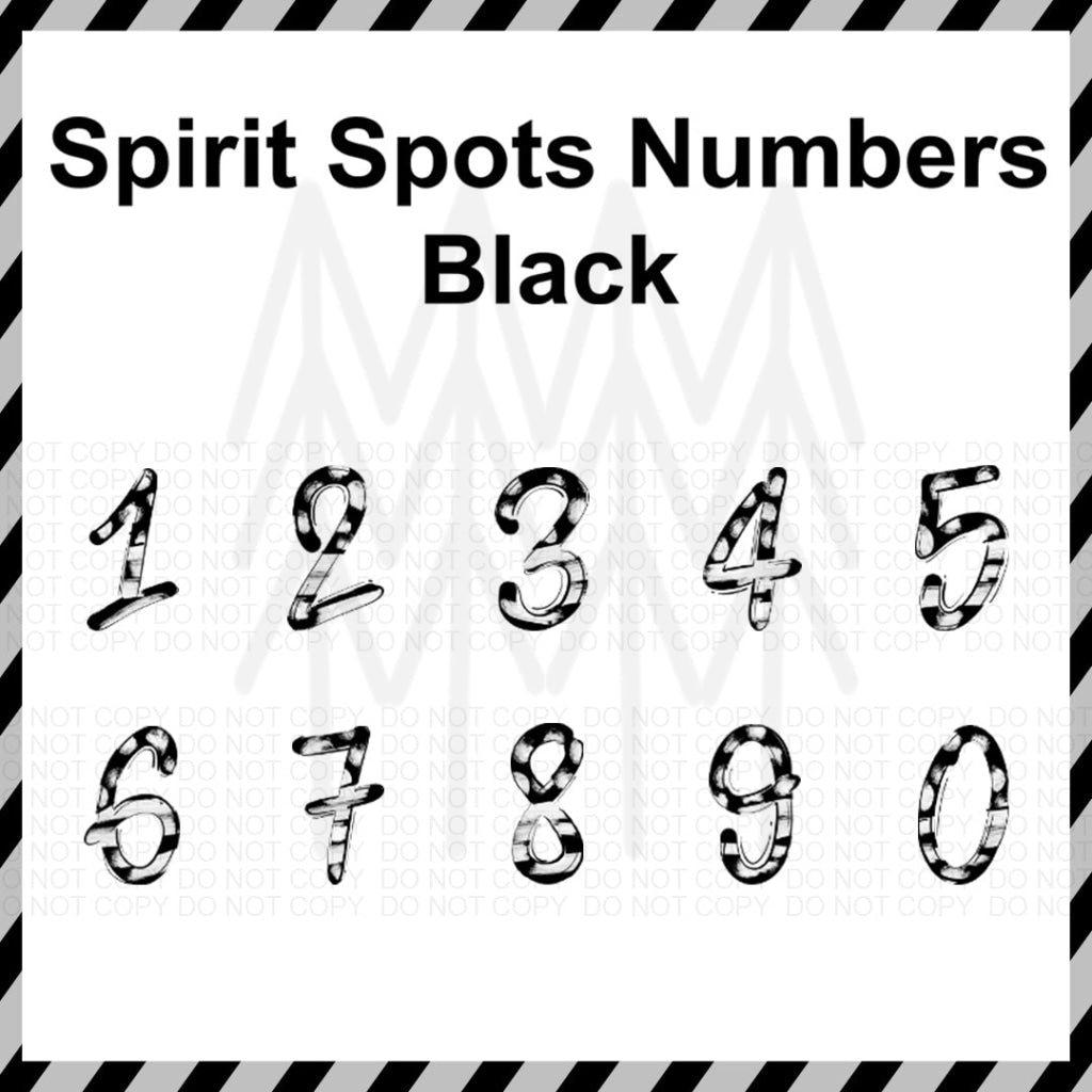 Spirit Spots Alphabet - Mixed Custom Word (Dtf Transfer) Transfer