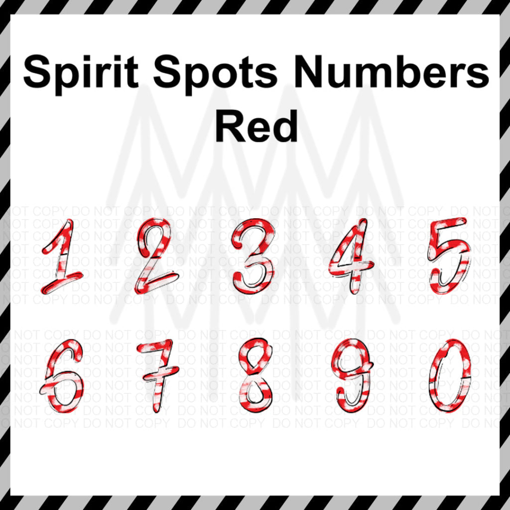 Spirit Spots Alphabet - Mixed Custom Word (Dtf Transfer) Transfer