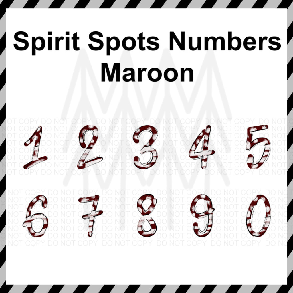 Spirit Spots Alphabet - Mixed Custom Word (Dtf Transfer) Transfer