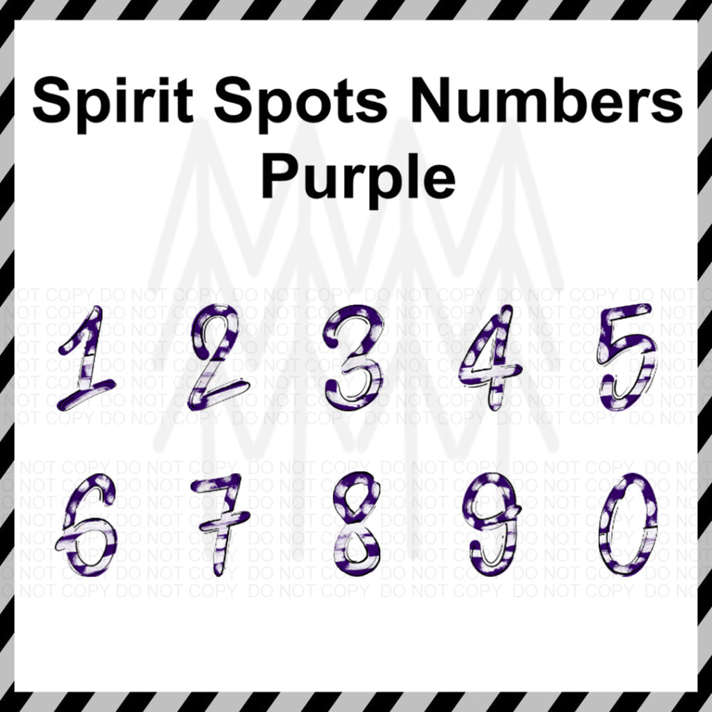 Spirit Spots Alphabet - Mixed Custom Word (Dtf Transfer) Transfer