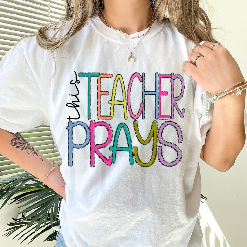 This Teacher Prays (Dtf Transfer) Transfer